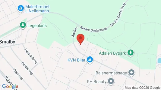 Andelsboliger til salg i Brønderslev - kort over placeringen