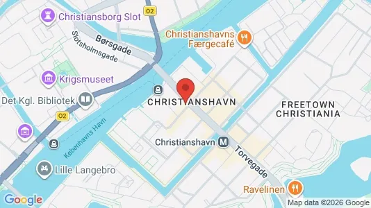 Andelsboliger til salg i København K - kort over placeringen