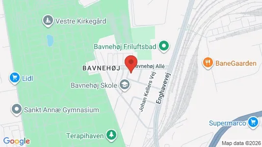 Andelsboliger til salg i København SV - kort over placeringen