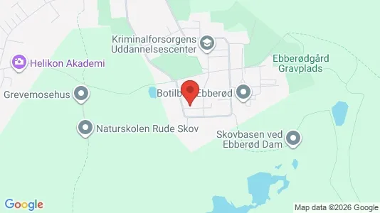 Andelsboliger til salg i Birkerød - kort over placeringen