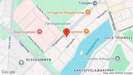 Andelsboliger til salg i Østerbro - kort over placeringen