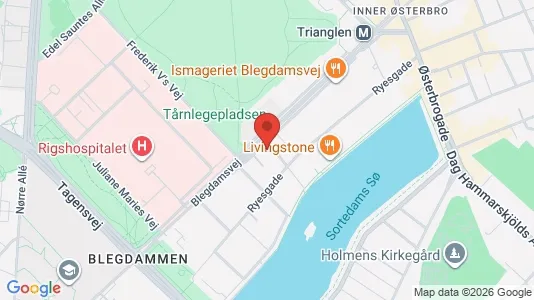 Andelsboliger til salg i Østerbro - kort over placeringen