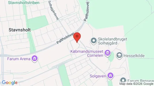 Andelsboliger til salg i Farum - kort over placeringen