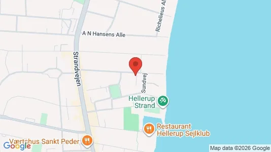 Andelsboliger til salg i Hellerup - kort over placeringen