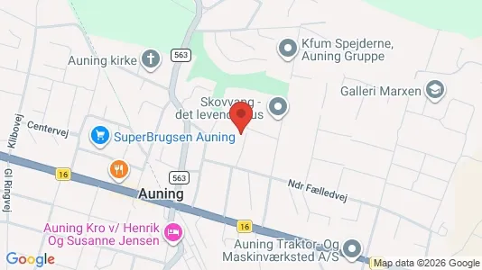 Andelsboliger til salg i Auning - Foto fra Google Street View