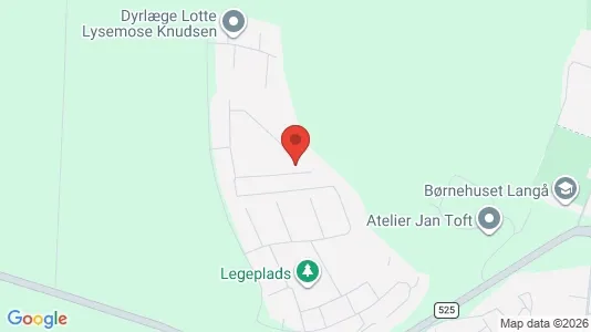 Andelsboliger til salg i Langå - Foto fra Google Street View