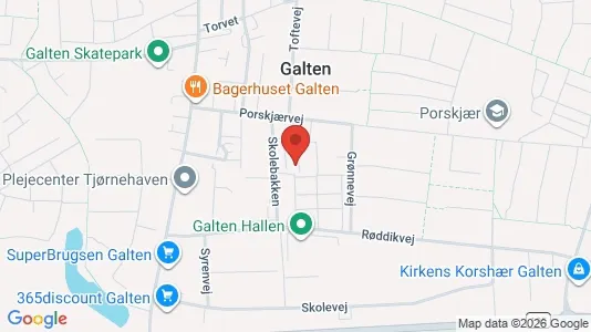 Andelsboliger til salg i Galten - Foto fra Google Street View