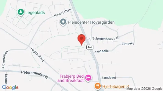 Andelsboliger til salg i Vejle Centrum - kort over placeringen
