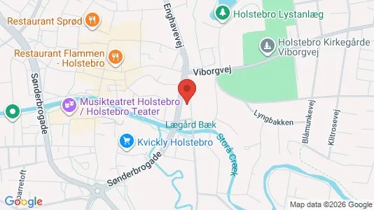 Andelsboliger til salg i Holstebro - kort over placeringen