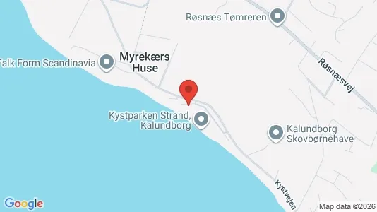Andelsboliger til salg i Kalundborg - kort over placeringen