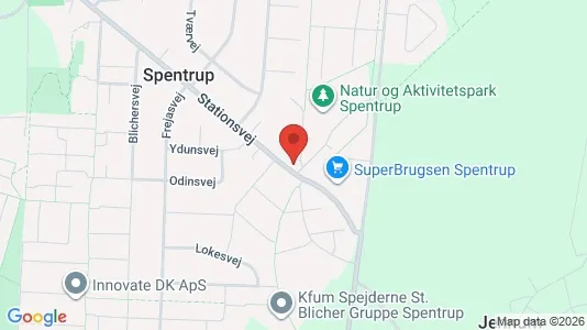 Andelsboliger til salg i Spentrup - Foto fra Google Street View