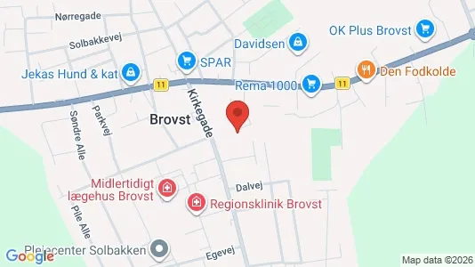 Andelsboliger til salg i Brovst - Foto fra Google Street View