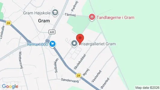 Andelsboliger til salg i Gram - Foto fra Google Street View
