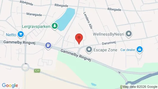 Andelsboliger til salg i Esbjerg Centrum - kort over placeringen