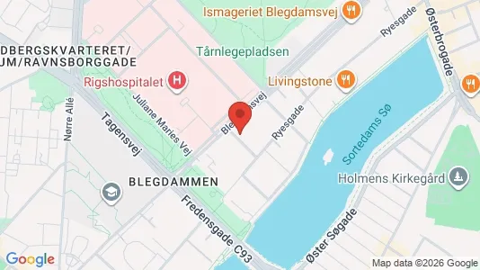 Andelsboliger til salg i Østerbro - kort over placeringen