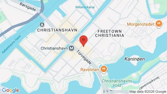 Andelsboliger til salg i København K - kort over placeringen