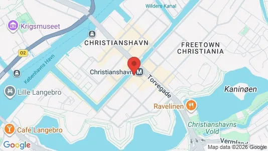 Andelsboliger til salg i København K - kort over placeringen