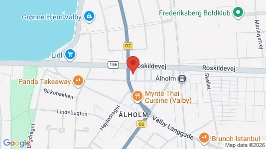 Andelsboliger til salg i Valby - kort over placeringen