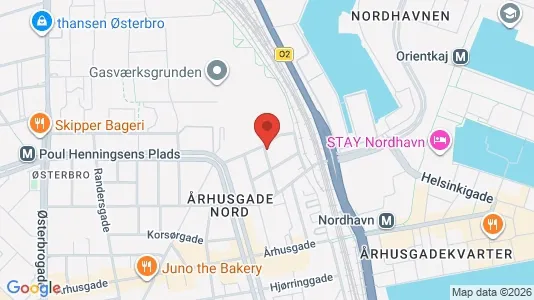Andelsboliger til salg i Østerbro - kort over placeringen