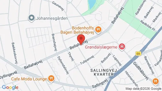 Andelsboliger til salg i Vanløse - kort over placeringen