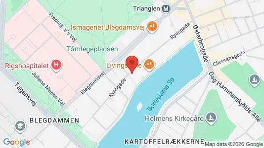 Andelsboliger til salg i Østerbro - kort over placeringen