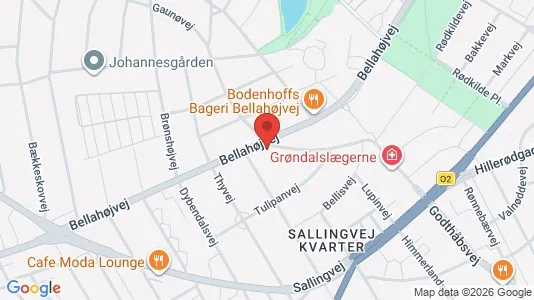 Andelsboliger til salg i Vanløse - kort over placeringen