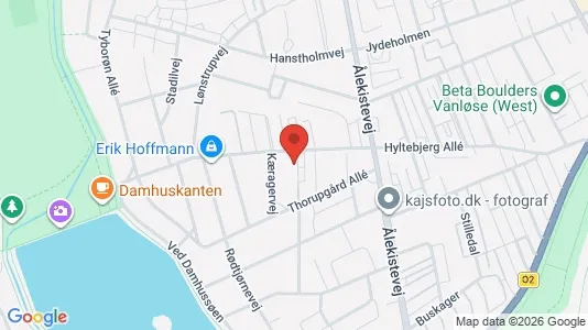 Andelsboliger til salg i Vanløse - kort over placeringen